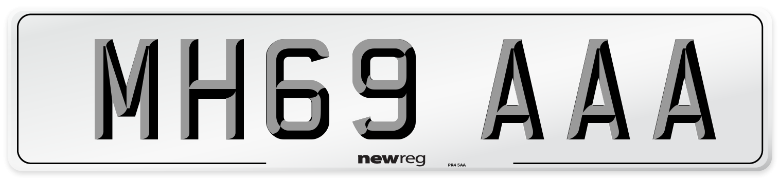 MH69 AAA Number Plate from New Reg